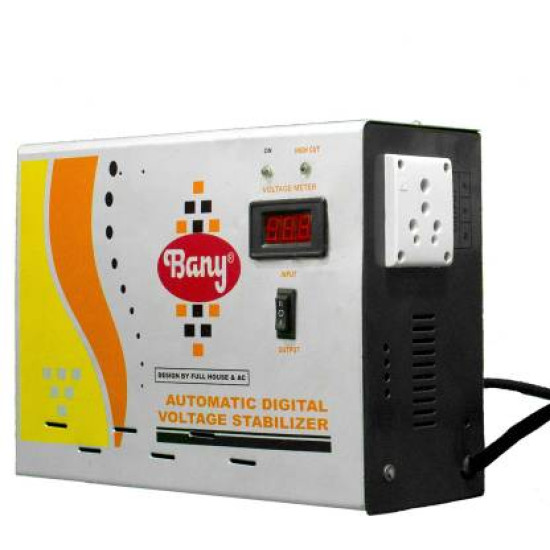 4 KVA (90v-300v)  (color Grey) Voltage Stabilizer Bany Products SP018