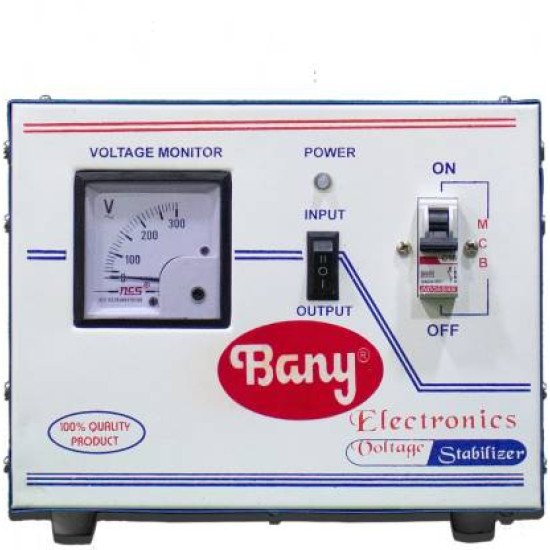 3 KVA (90v-300v)  (White-Blue) Voltage Stabilizer Bany Products SP05